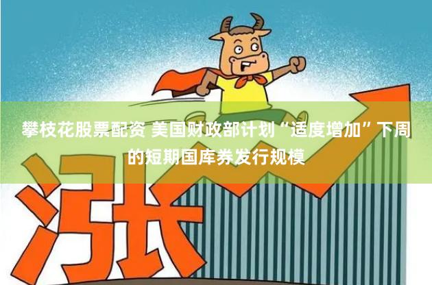 攀枝花股票配资 美国财政部计划“适度增加”下周的短期国库券发行规模